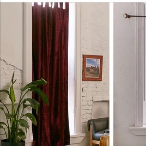 UO velvet curtains